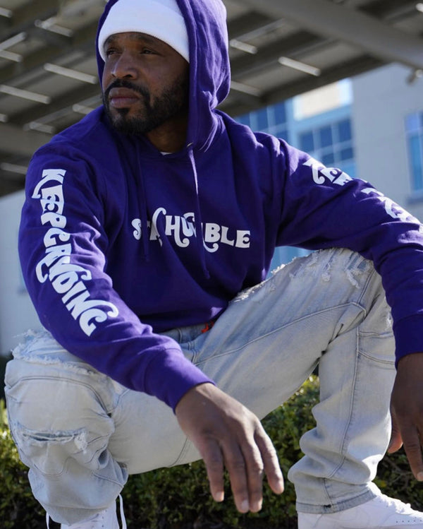 Grape purple hoodie